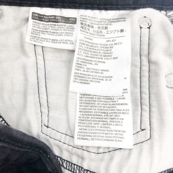 Levi's Men's Black Relaxed Straight Leg Jeans Size 36x32 - Picture 6 of 6